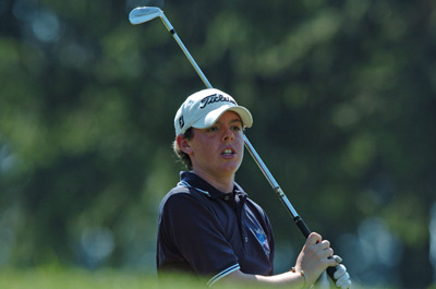Rory McIlroy competes in 2004 Junior Ryder Cup