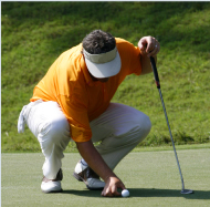 Marking Golf Ball on Green